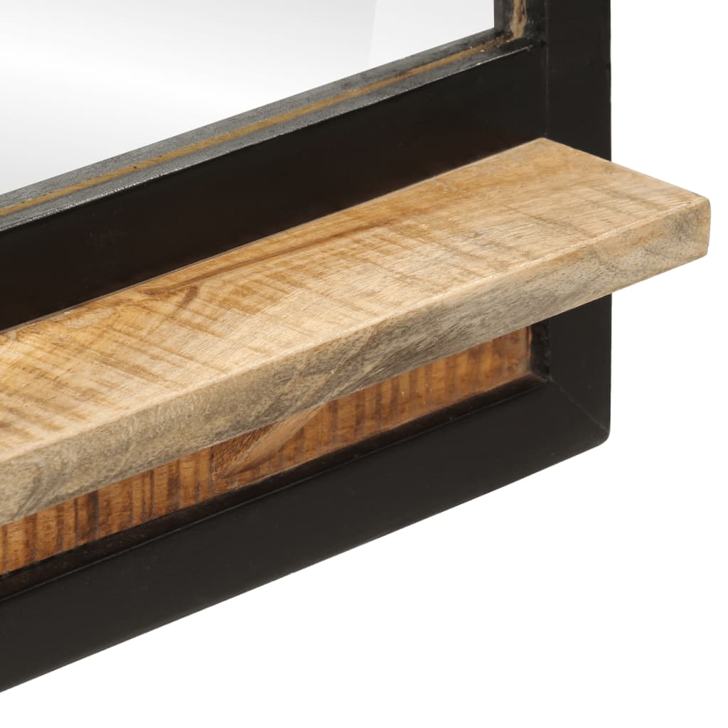 Spiegel Mit Ablage 80X8X55 Cm Glas Und Massivholz Mango