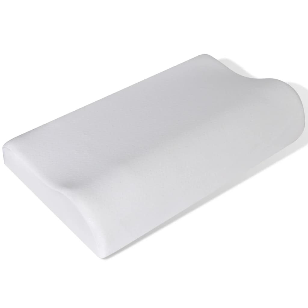 2 X Orthopädisches Memory-Kissen Schlafkissen Kopfkissen Anthrazit Und Weiß