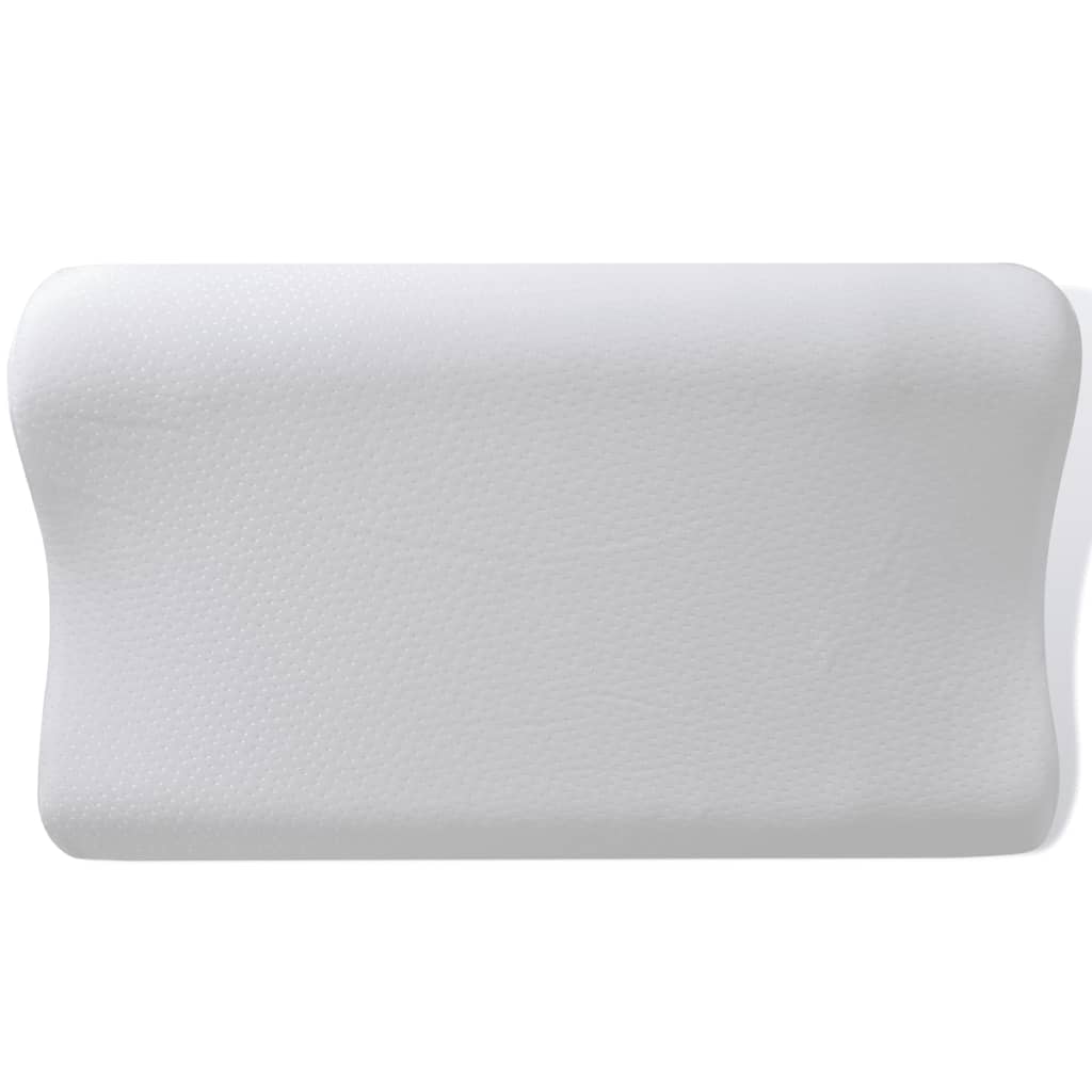 2 X Orthopädisches Memory-Kissen Schlafkissen Kopfkissen Anthrazit Und Weiß