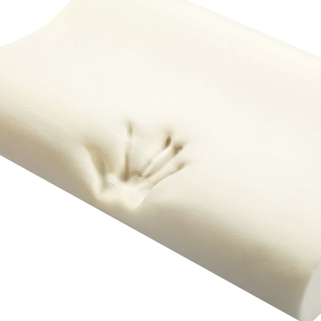 2 X Orthopädisches Memory-Kissen Schlafkissen Kopfkissen Anthrazit Und Weiß