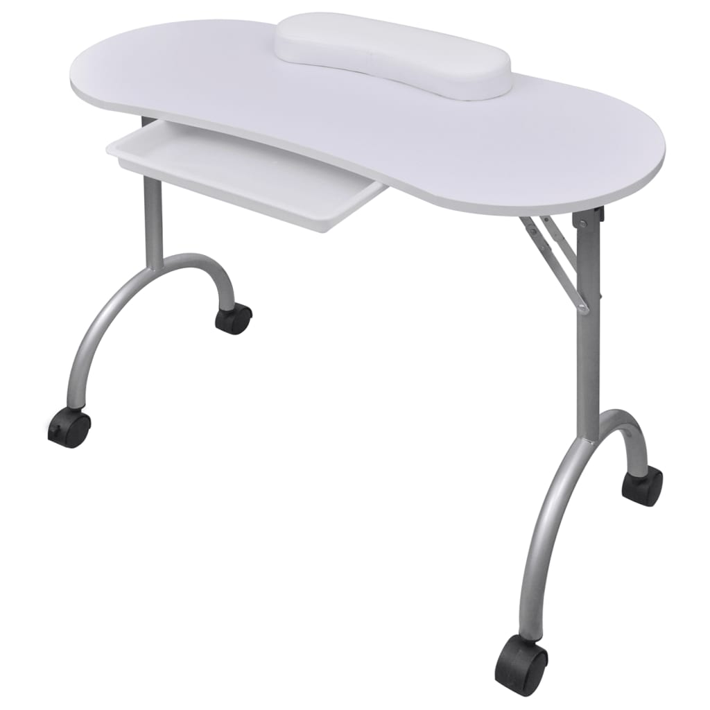 Klappbarer Maniküre-Tisch Mit Rollen