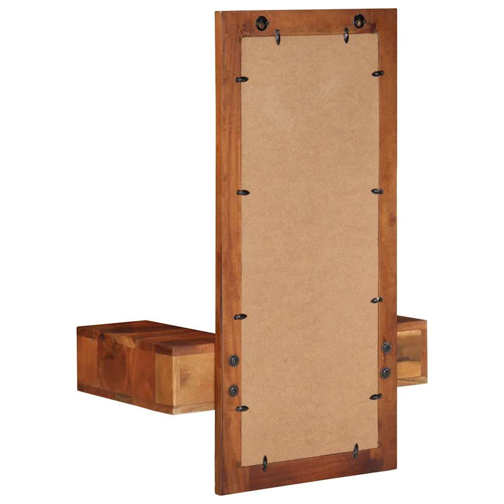 Wandspiegel Mit Schubladen 60X33X90 Cm Massivholz Akazie