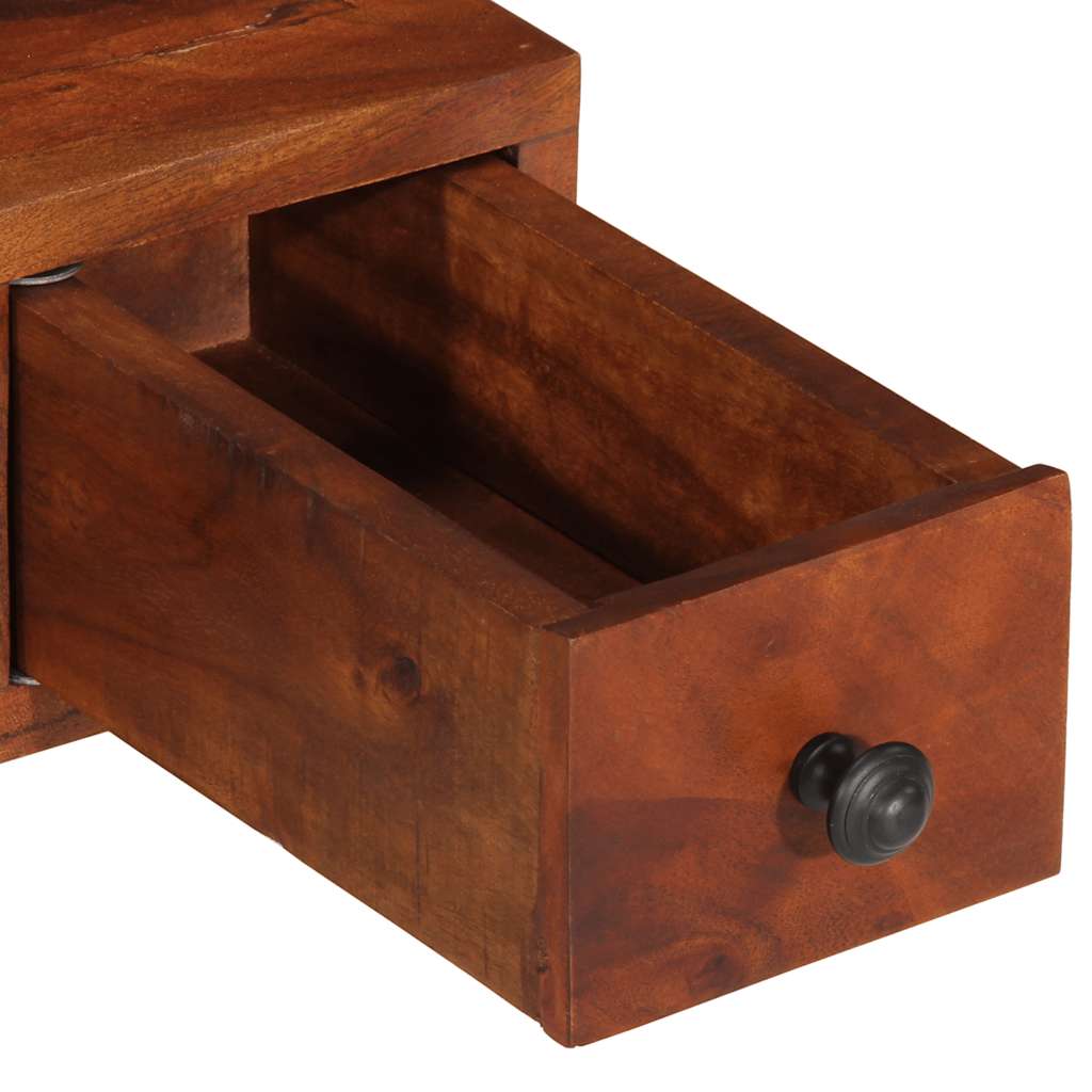 Wandspiegel Mit Schubladen 60X33X90 Cm Massivholz Akazie