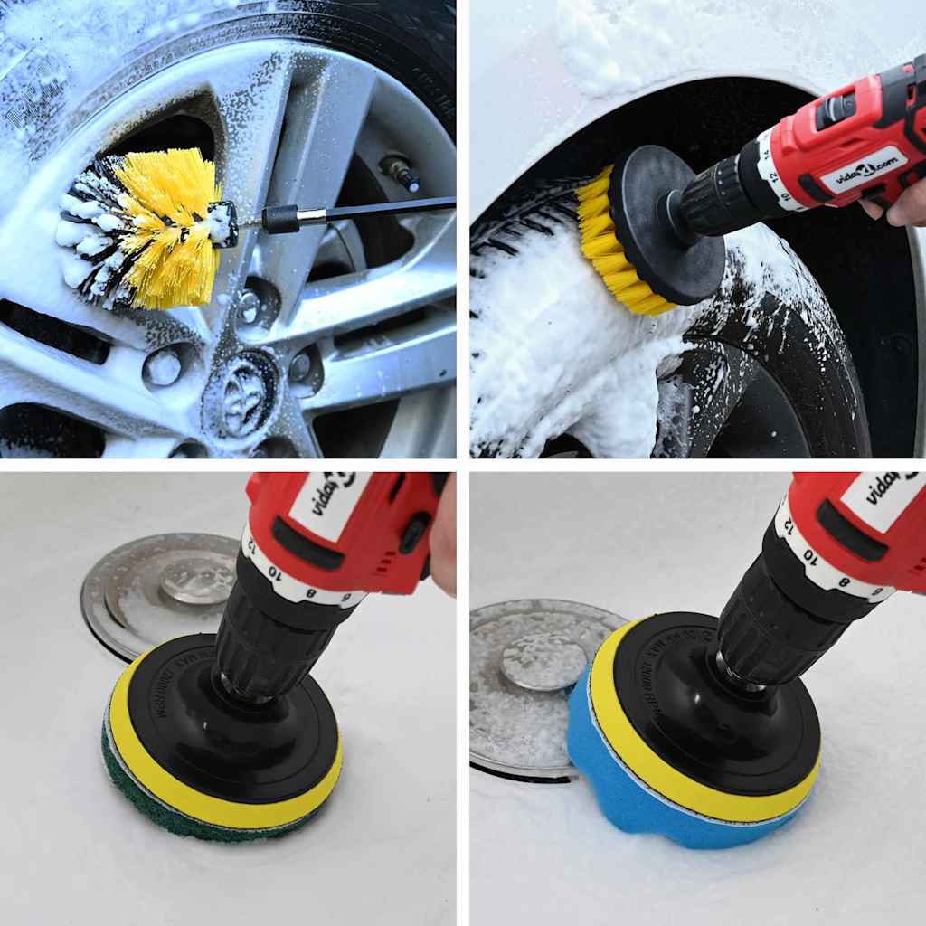 Auto-Reinigungsbürsten-Set 19 Teile 19 Pcs Mehrfarbig Na