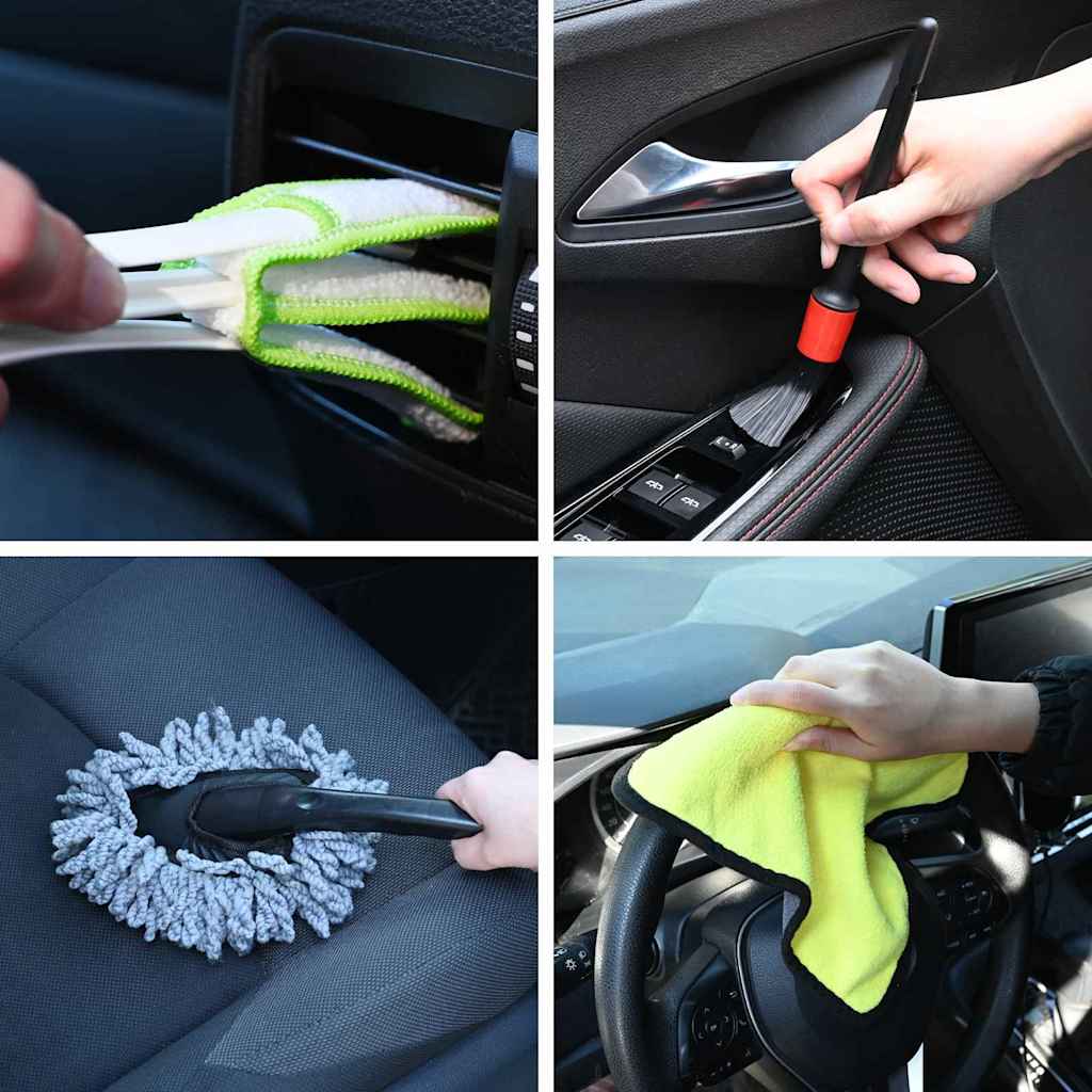 Auto-Reinigungsbürsten-Set 19 Teile 19 Pcs Mehrfarbig Na