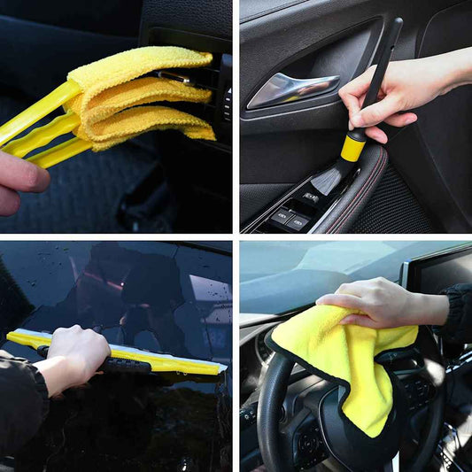 Auto-Reinigungsbürsten-Set 19 Teile 19 Pcs Mehrfarbig Na